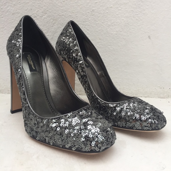 Dolce & Gabbanna Sequined Crystals Jackie Pumps - Picture 3 of 8